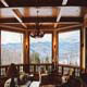 sitting area with views of mountains