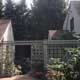 garden fence and garage