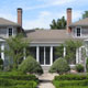 rear entrance to house with garden in foreground