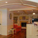 view into kitchen and living room